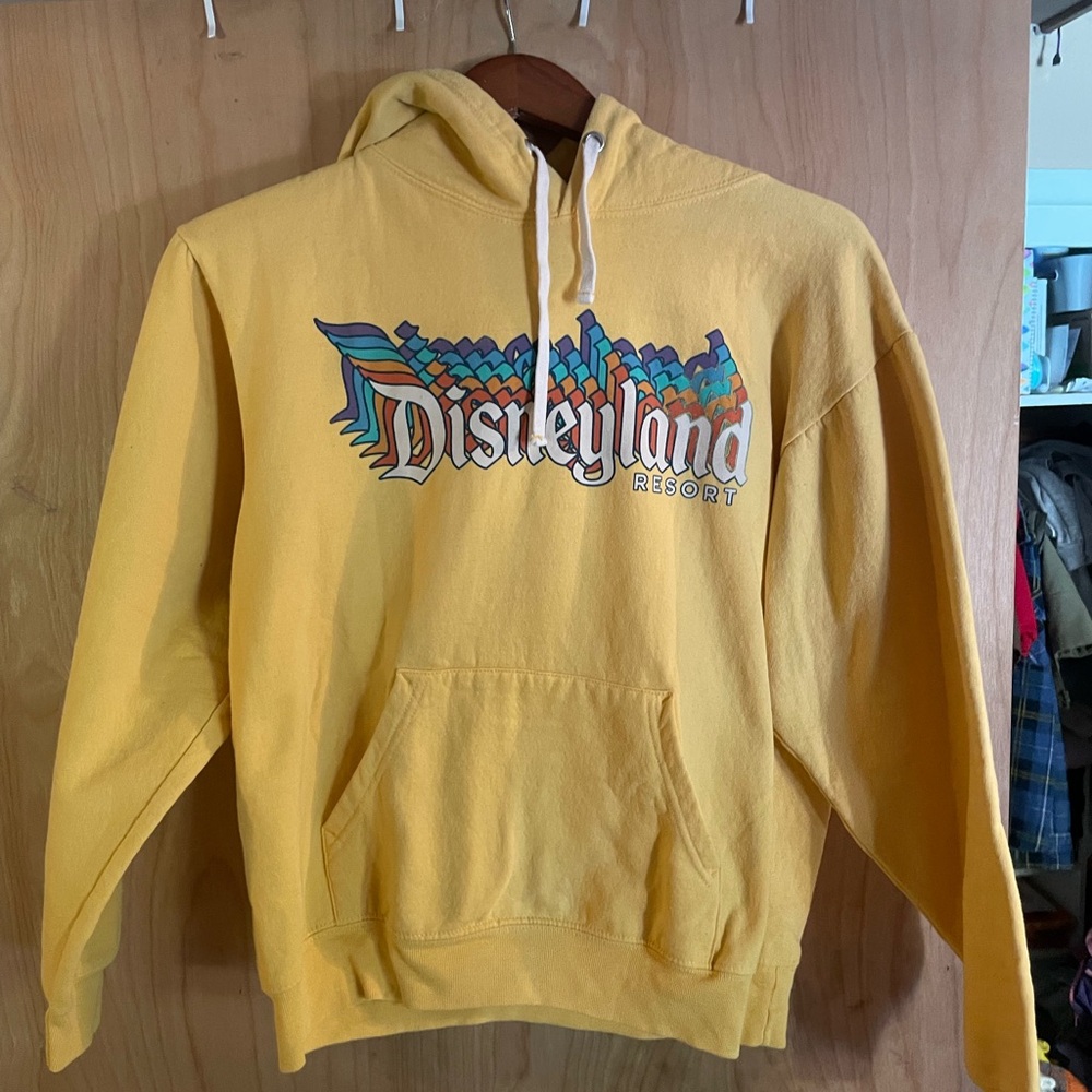 Disney Yellow Hoodie with Multicolor Design